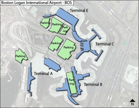 Boston Logan Airport Map