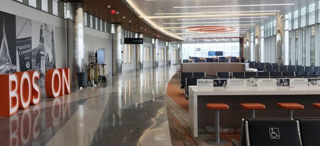 Interior View Of Boston Airport Limousine