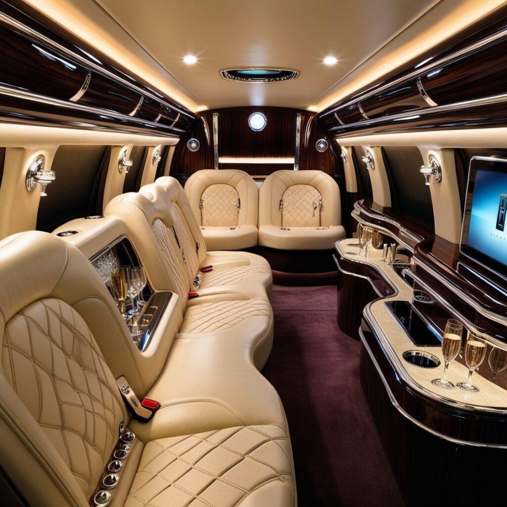 Interior View Of Boston Airport Limousine