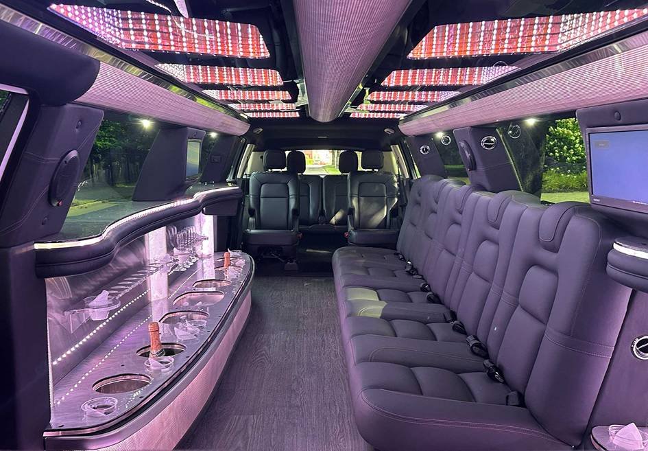 Interior View of Boston Airport Limo