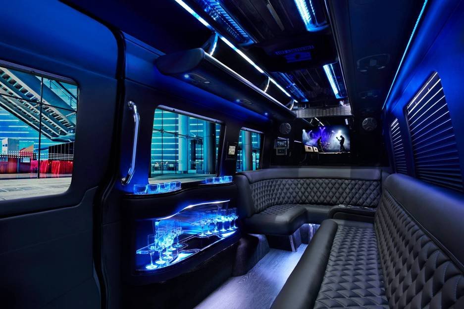 Interior View Of Boston Airport Limousine
